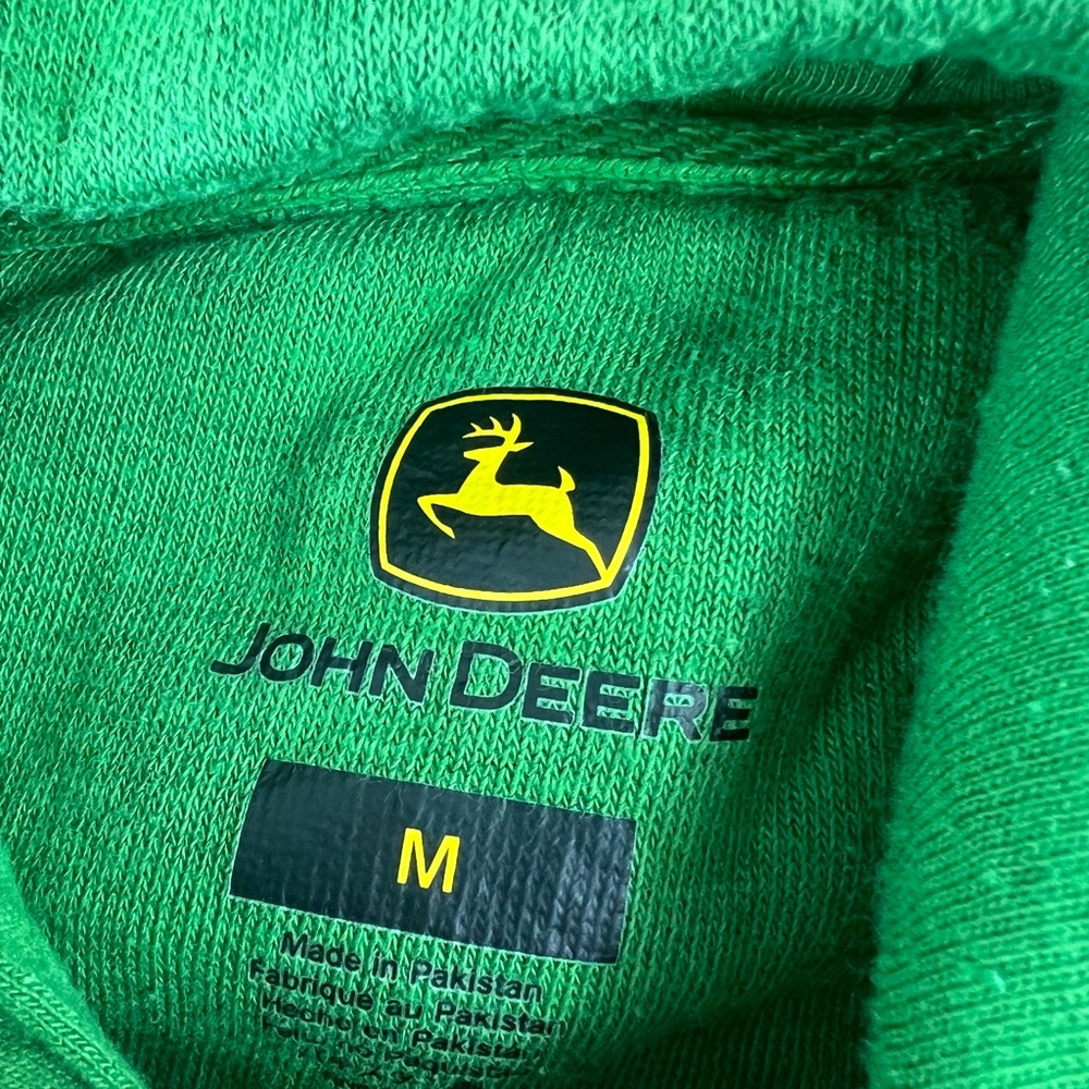 John Deere Tractors Green Hoodie Sweatshirt Size Medium - Picture 6 of 8